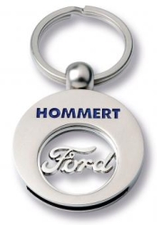Ford Schlüsselanhänger mit herausnehmbarem Einkaufschip geschlossen