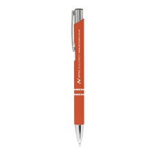 Kugelschreiber "Crosby" mit gummierter Oberfläche orange