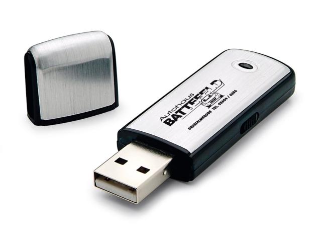 USB-Stick "Alu-Square" silber-schwarz