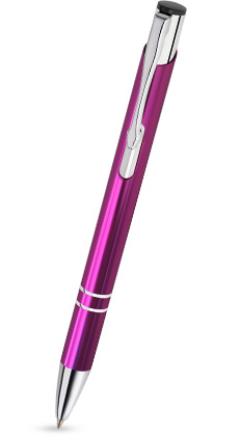 Metall-Kugelschreiber "Cosmo" mit metallisch glänzender Oberfäche